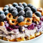 Blueberry Pretzel Salad