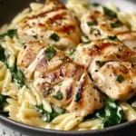 Boursin Orzo with Chicken