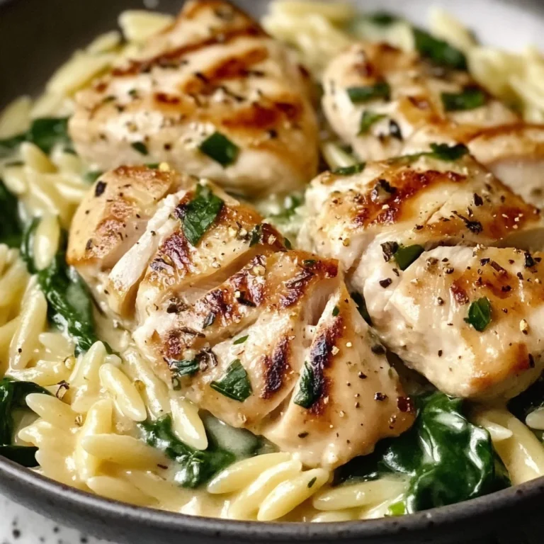 Boursin Orzo with Chicken