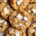 Brown Butter Marshmallow Crispy Cookies