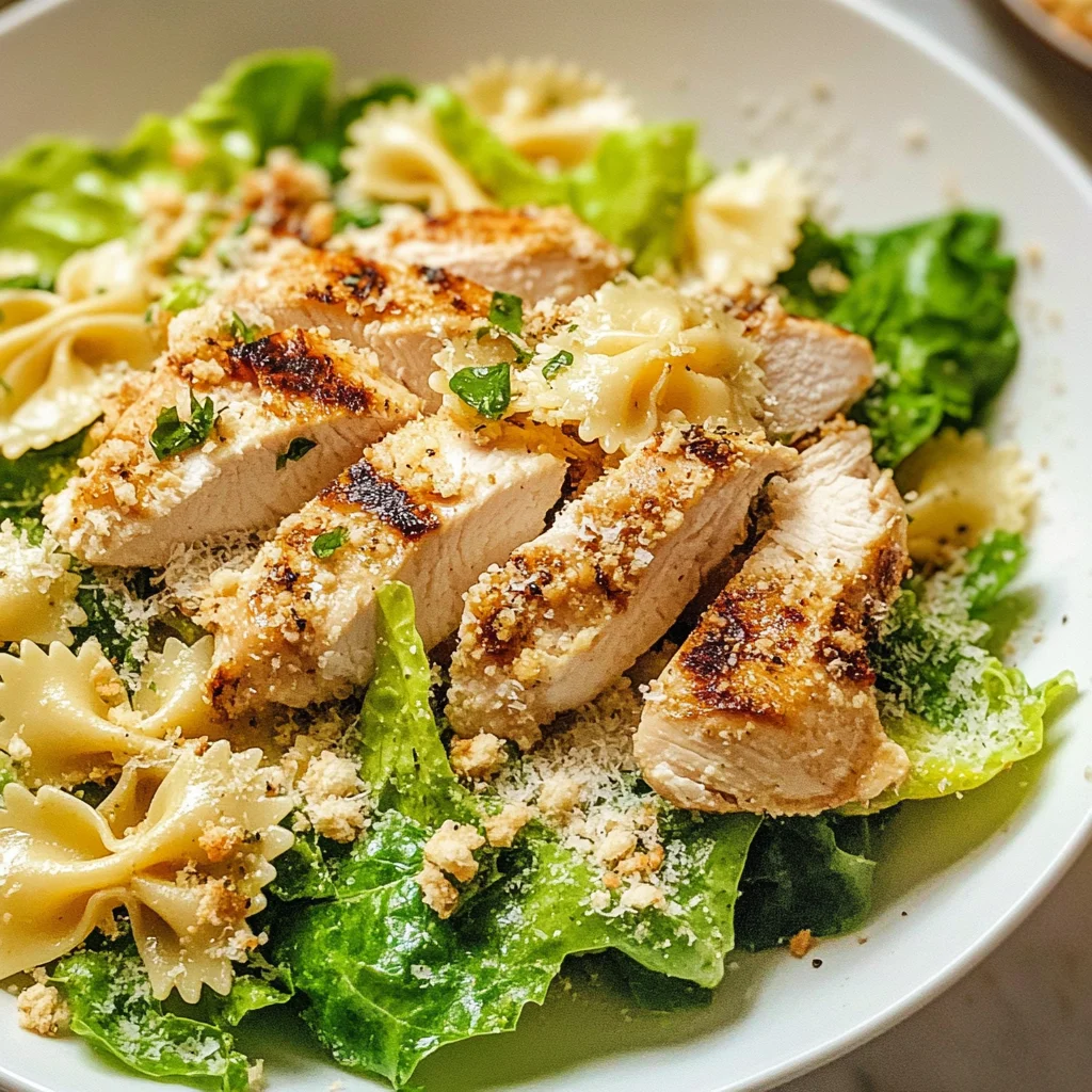 Chicken Caesar Pasta Salad