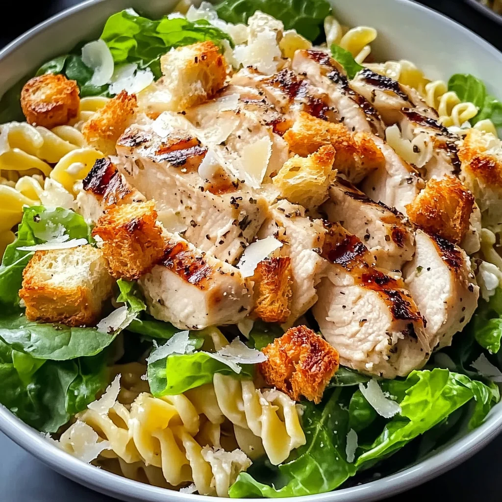 Chicken Caesar Pasta Salad