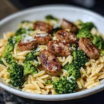 Chicken Sausage and Broccoli Orzo – Quick, Easy, and Packed with Flavor