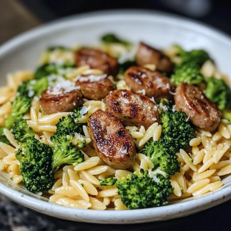 Chicken Sausage and Broccoli Orzo – Quick, Easy, and Packed with Flavor