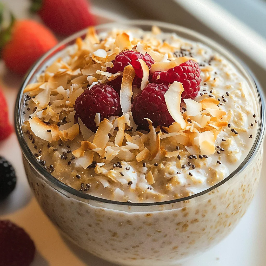 Coconut Cream Pie Overnight Oats
