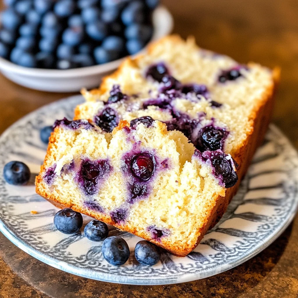 Cream Cheese Blueberry Bread