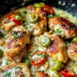 Creamy Pepperoncini Chicken Skillet Recipe - Quick & Easy