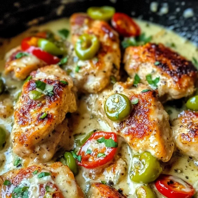 Creamy Pepperoncini Chicken Skillet Recipe - Quick & Easy