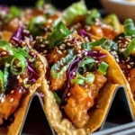 Crispy Chicken Wonton Tacos Recipe with Perfect Teriyaki Glaze