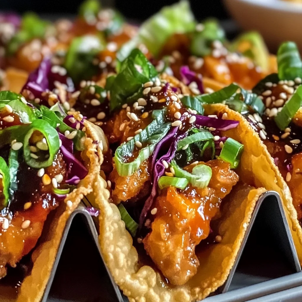 Crispy Chicken Wonton Tacos Recipe with Perfect Teriyaki Glaze