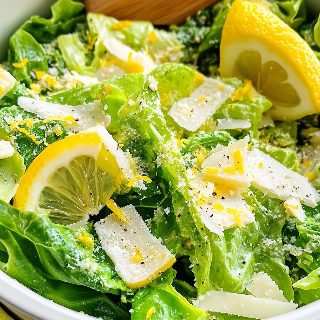 Crunchy Lemon Parmesan Salad