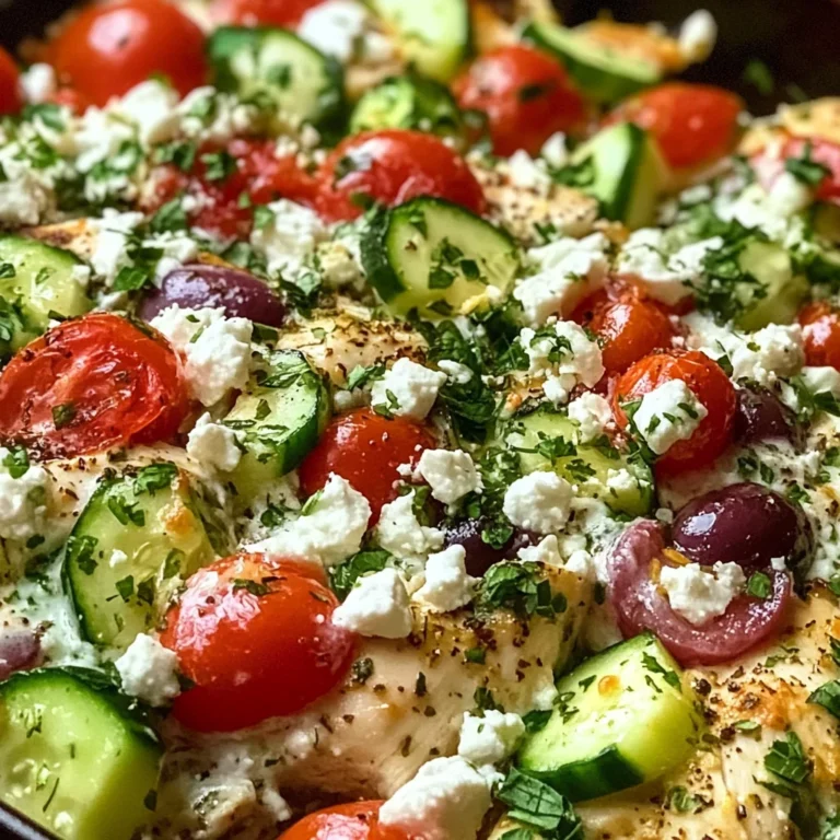Dump-and-Bake Chicken Tzatziki Casserole