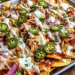 Easy Sheet Pan BBQ Chicken Nachos