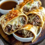 French Dip Tortilla Roll Ups