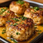 Garlic Parmesan Chicken Meatloaves