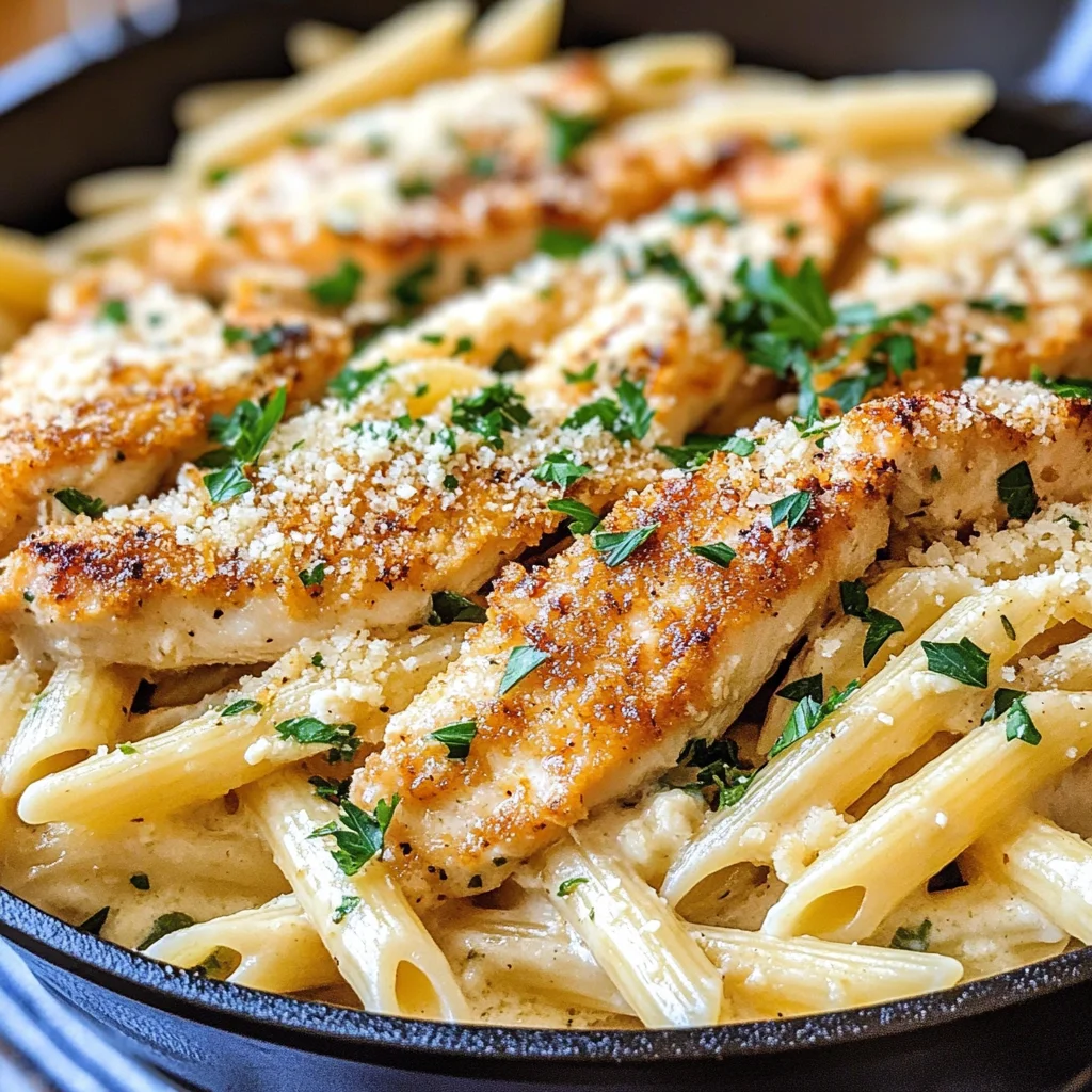 Garlic Parmesan Chicken Pasta