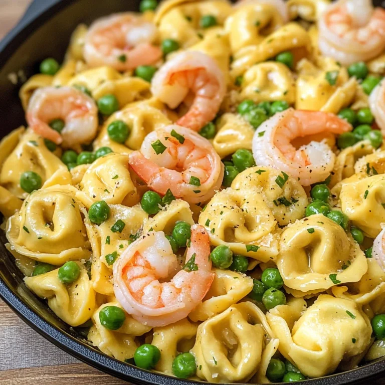 Garlic Shrimp Tortellini Toss