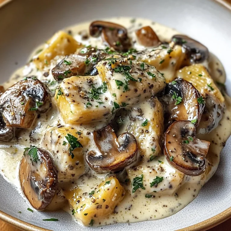 Gorgonzola Truffle Cream Mushrooms