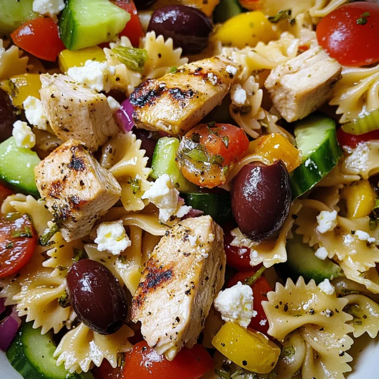 Greek Chicken Pasta Salad Recipe