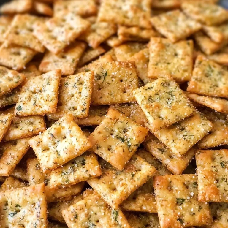 Homemade Seasoned Ranch Cheese Crackers