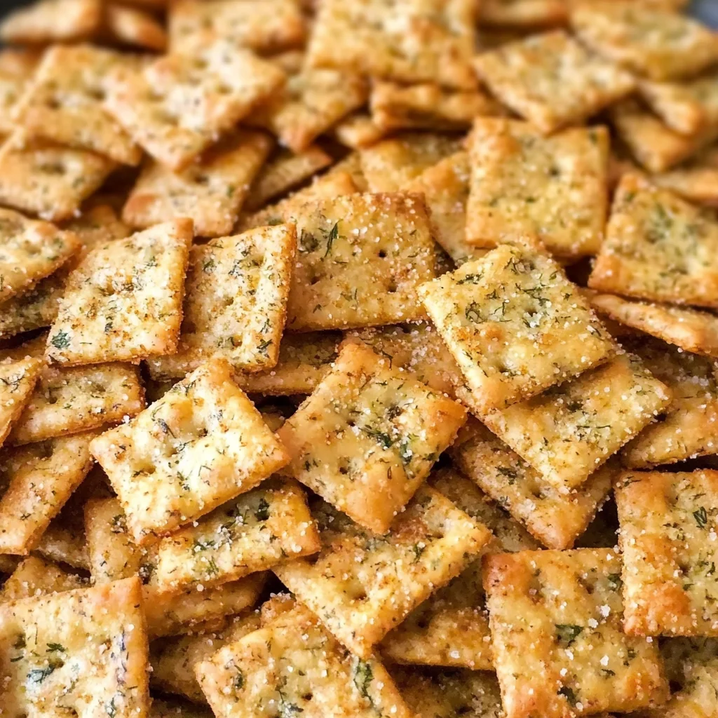 Homemade Seasoned Ranch Cheese Crackers