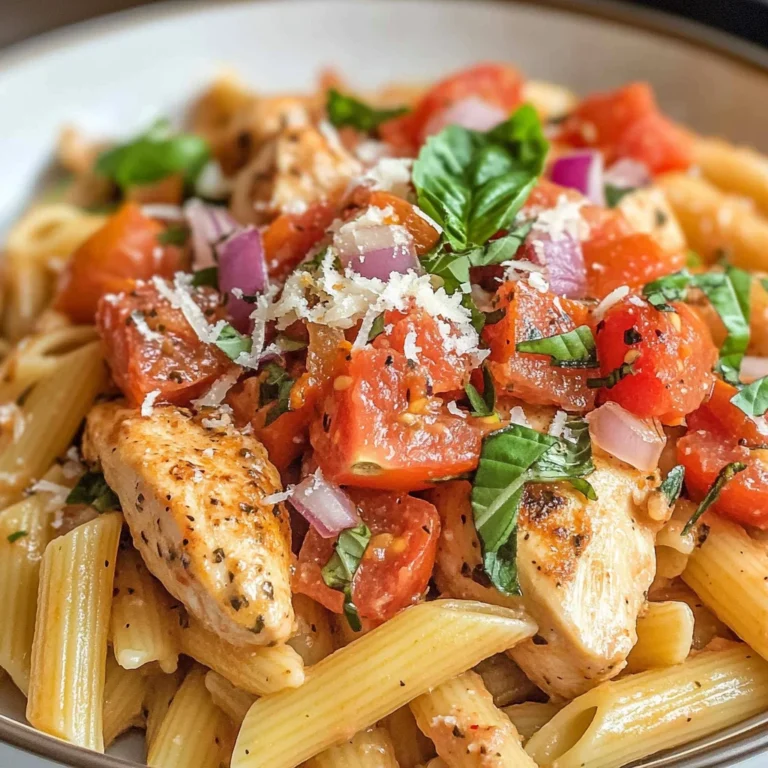 Instant Pot Bruschetta Chicken Pasta