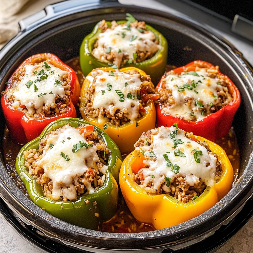 Instant Pot Stuffed Bell Peppers