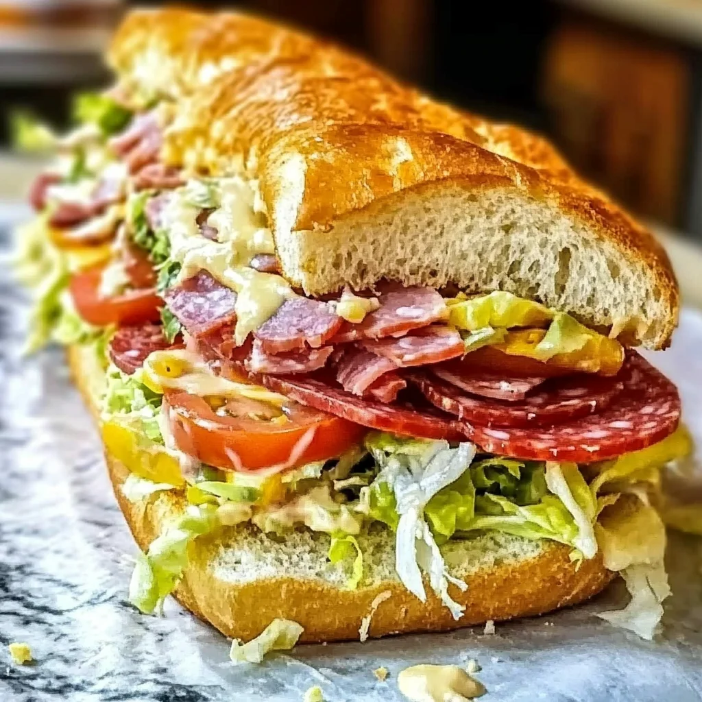 Italian Grinder Salad Sandwich (TikTok Viral Recipe)