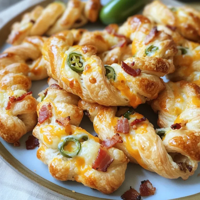 Jalapeño Popper Puff Pastry Twists