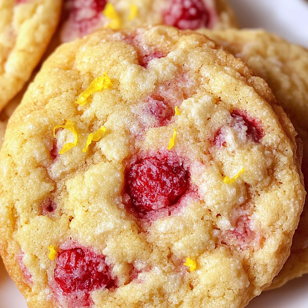 Lemon Raspberry Cookies