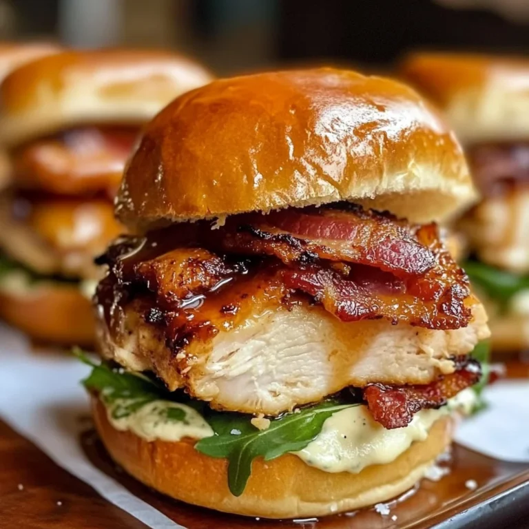 Maple Chicken Bacon Sliders