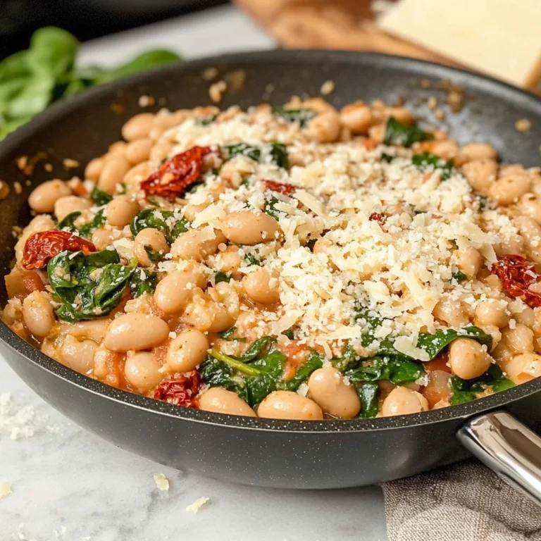 Marry Me White Bean & Spinach Skillet Recipe