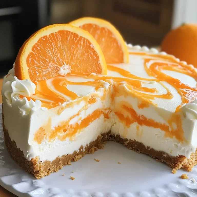 No-Bake Orange Creamsicle Cheesecake