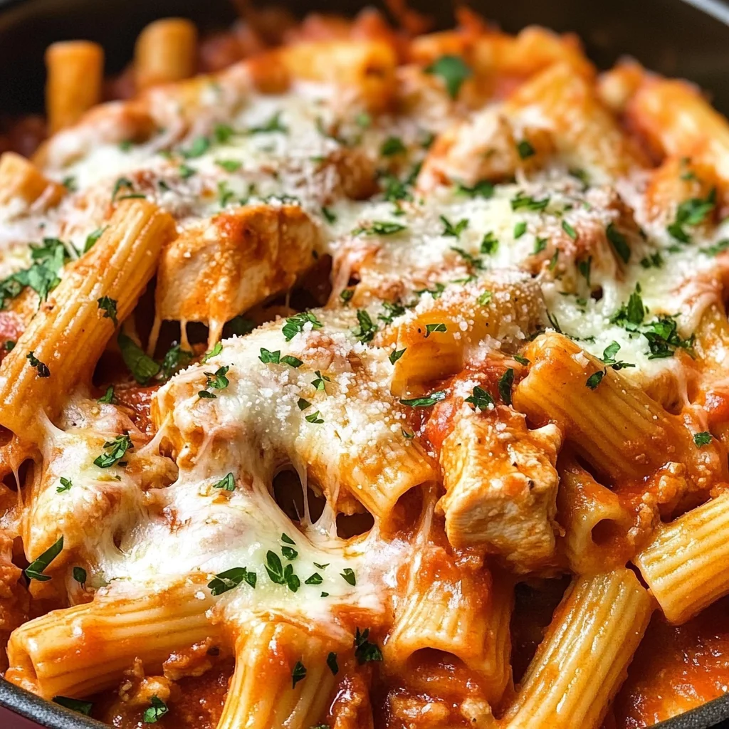 One Pot Chicken Parmesan Pasta