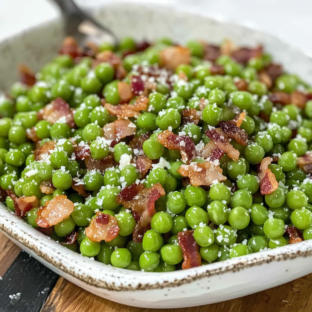 Sauteed Green Peas and Bacon