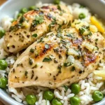 Slow Cooker Lemon Herb Chicken and Rice