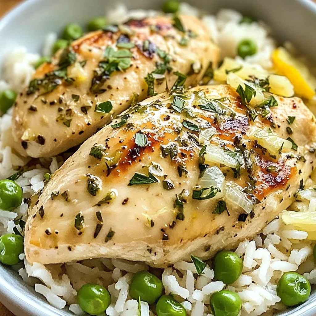 Slow Cooker Lemon Herb Chicken and Rice