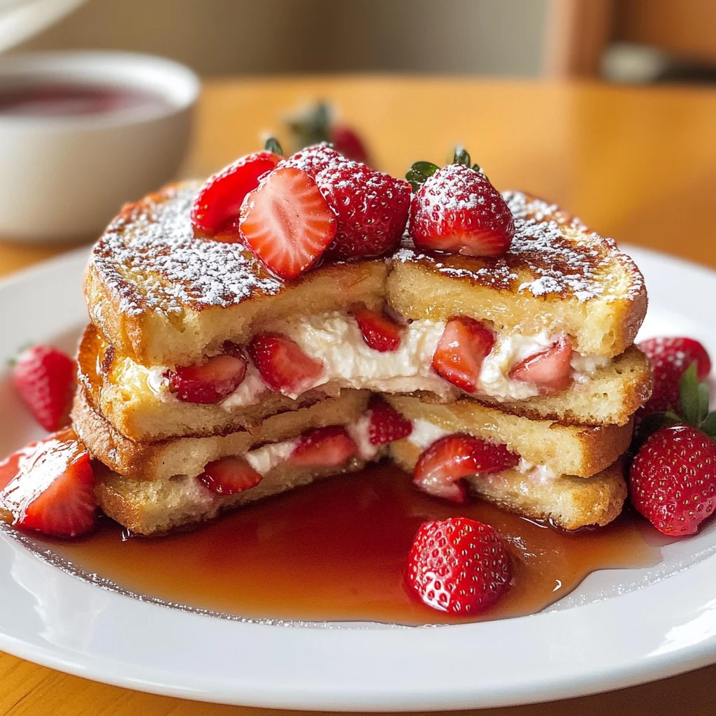 Strawberry Stuffed French Toast