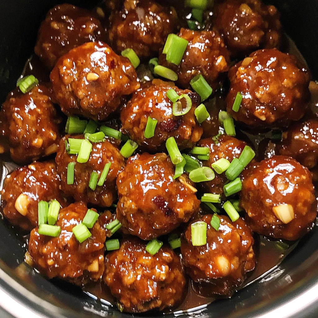 Sweet and Spicy Slow Cooker Meatballs