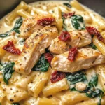 Tuscan Chicken Pasta with Cottage Cheese