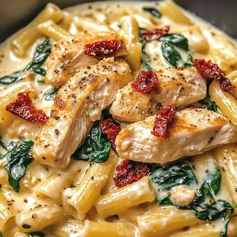 Tuscan Chicken Pasta with Cottage Cheese