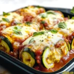 Zucchini Roll Ups (Lasagna Rolls)