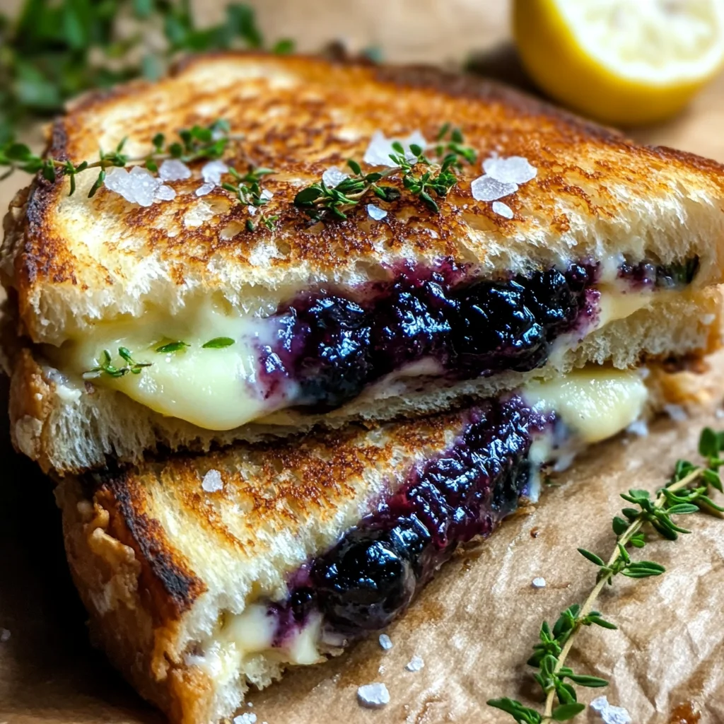 Blueberry White Cheddar Grilled Cheese