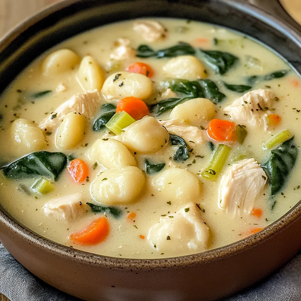 Creamy Chicken Gnocchi Soup