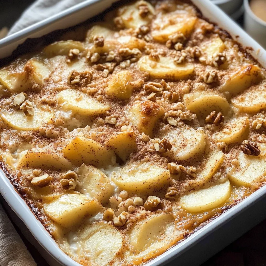 Delicious Apple Cinnamon Cottage Cheese Bake