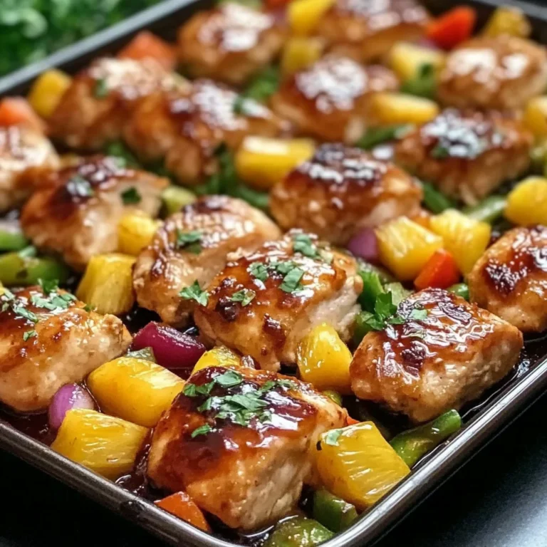 Hawaiian Chicken Sheet Pan