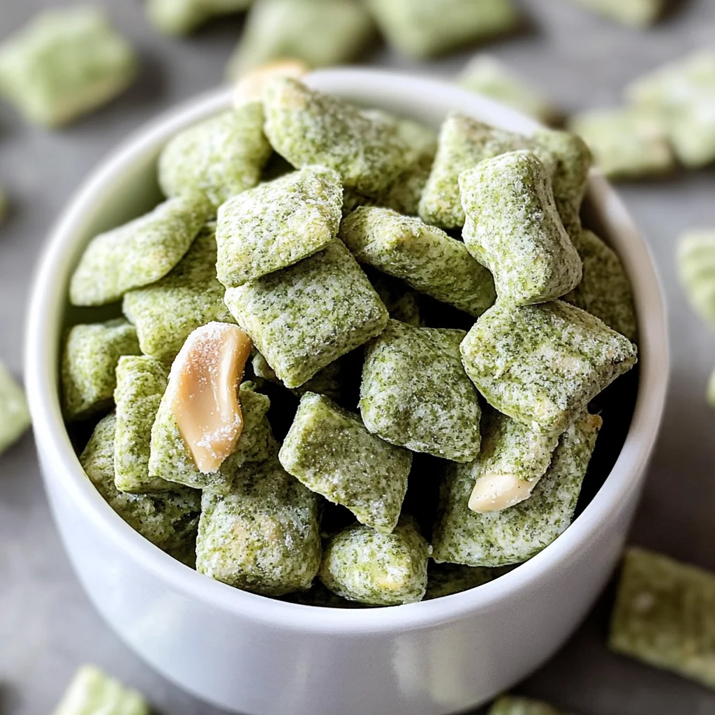 Healthy Matcha Green Tea Muddy Buddies
