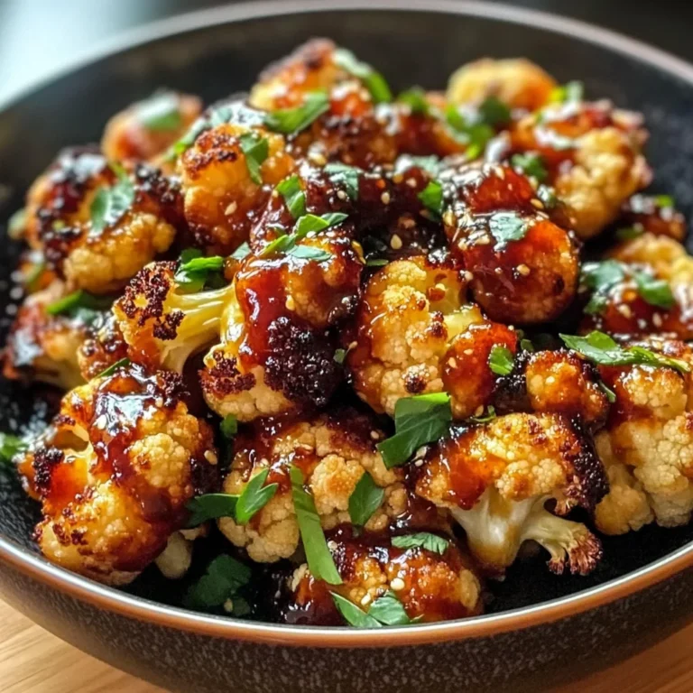 Maple Sriracha Roasted Cauliflower
