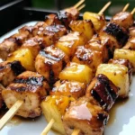 Pineapple Teriyaki Chicken Skewers