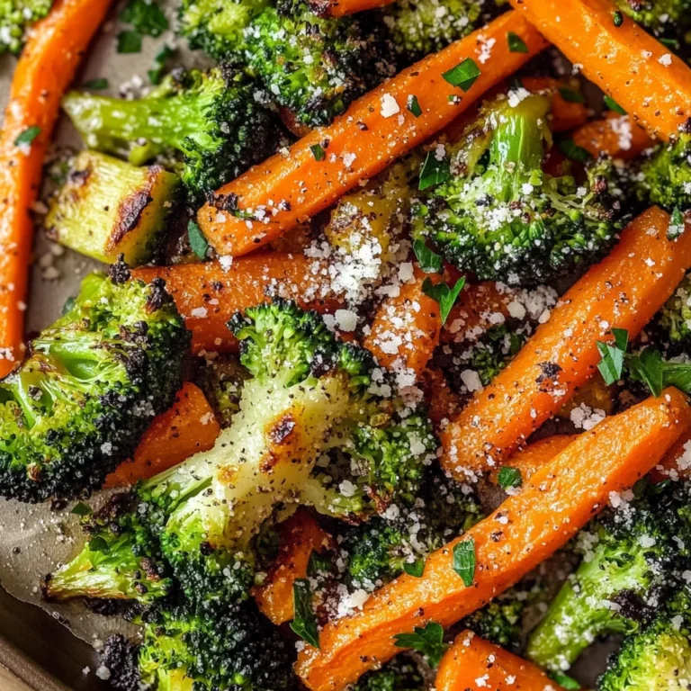 Roasted Broccoli and Carrots